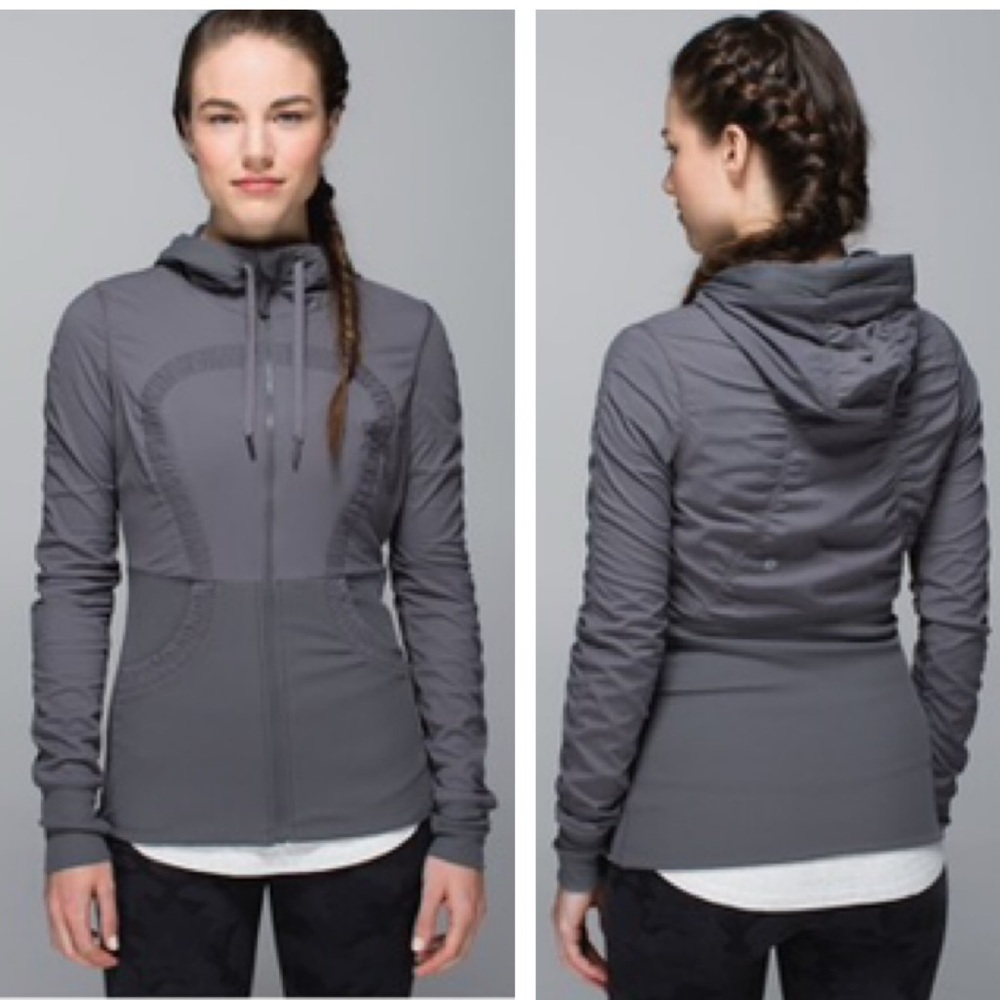 Lululemon Reversible Dance Studio Jacket III Swift Hoodie Jacket Full Zip Hood 4